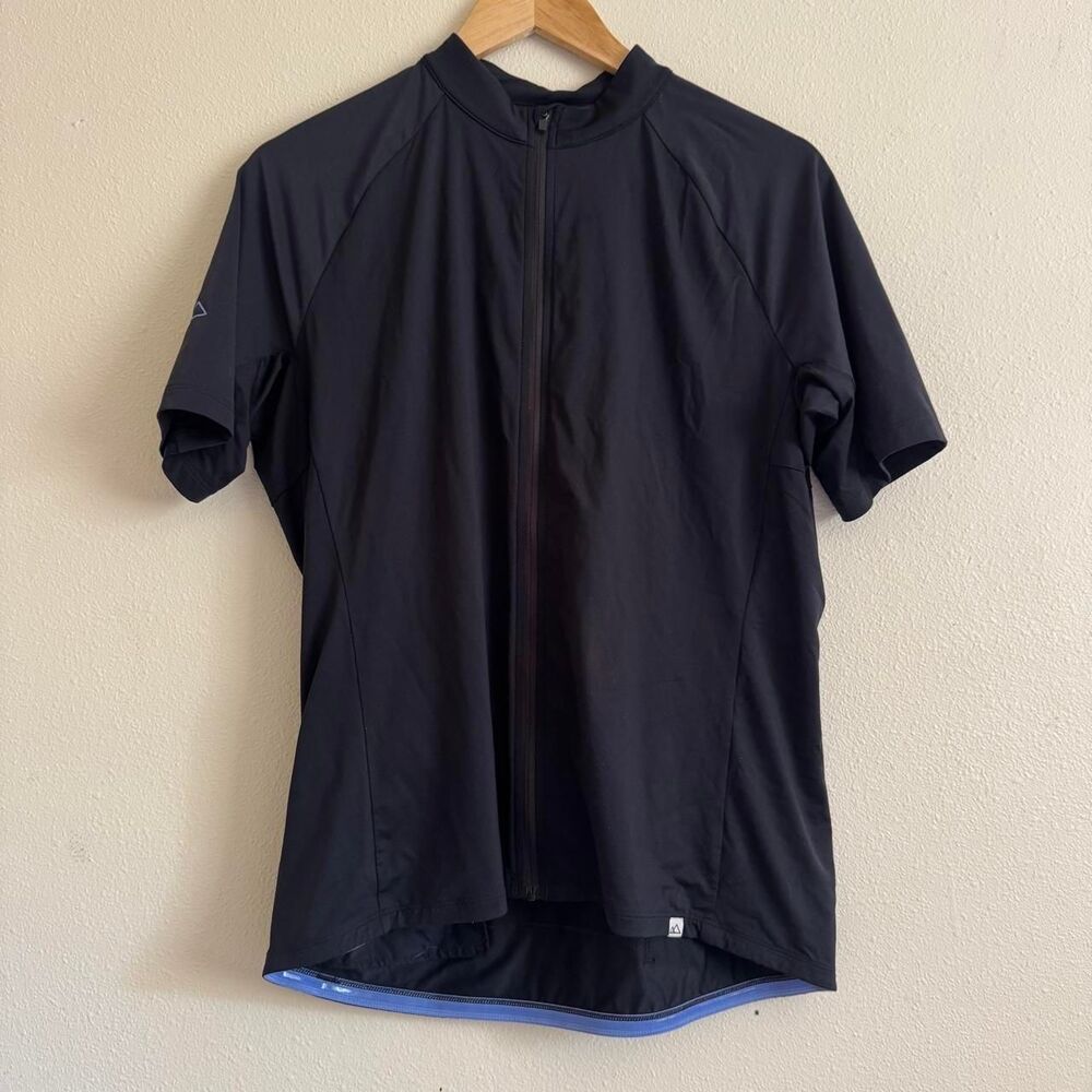 Wild Rye Gem Gravel Road Cycling Jersey Black Size 16
